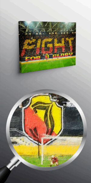 Obraz na ścianę Jagiellonia Białystok ,,FIGHT FOR GLORY"