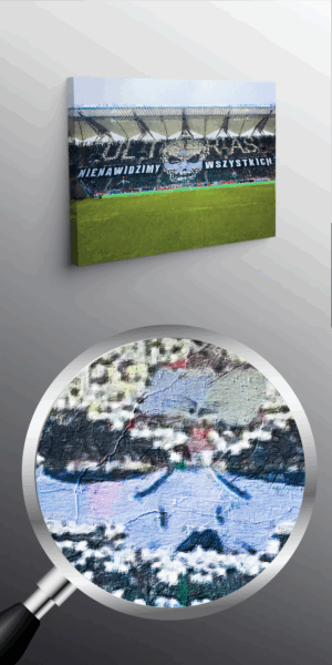 Obraz na ścianę Legia Warszawa ,,NIENAWIDZIMY WSZYSTKICH"